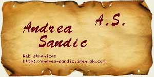 Andrea Sandić vizit kartica